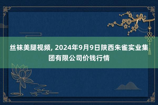 丝袜美腿视频， 2024年9月9日陕西朱雀实业集团有限公司价钱行情