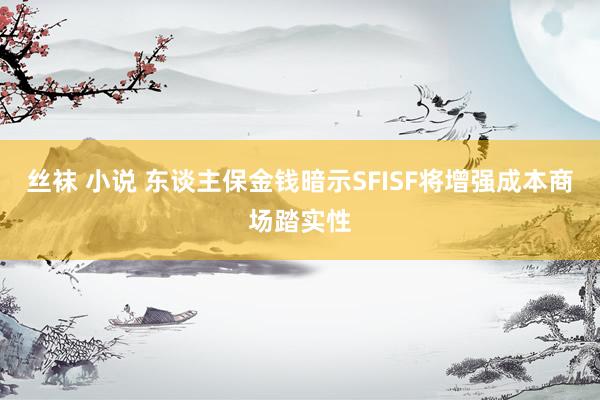 丝袜 小说 东谈主保金钱暗示SFISF将增强成本商场踏实性