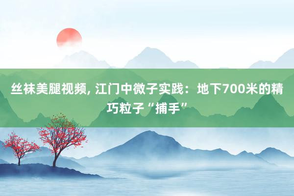 丝袜美腿视频， 江门中微子实践：地下700米的精巧粒子“捕手”