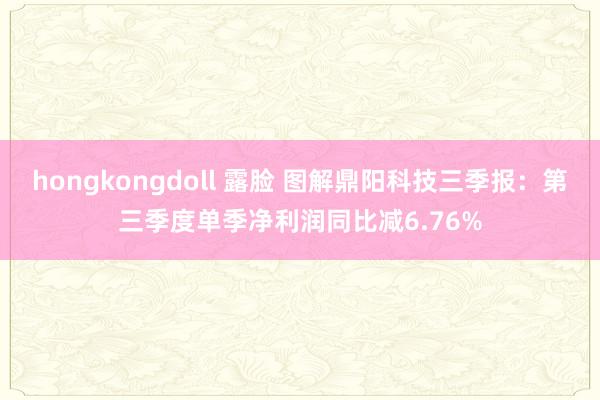 hongkongdoll 露脸 图解鼎阳科技三季报：第三季度单季净利润同比减6.76%