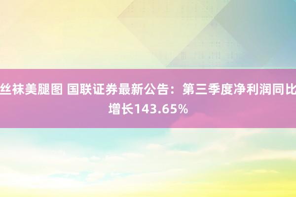 丝袜美腿图 国联证券最新公告：第三季度净利润同比增长143.65%