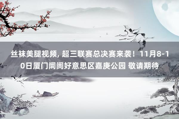 丝袜美腿视频， 超三联赛总决赛来袭！11月8-10日厦门阛阓好意思区嘉庚公园 敬请期待