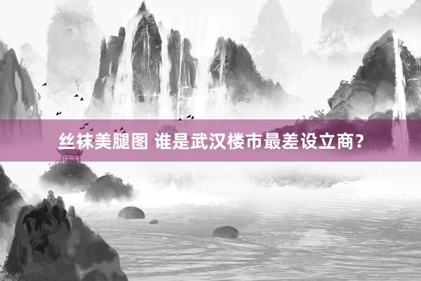 丝袜美腿图 谁是武汉楼市最差设立商？