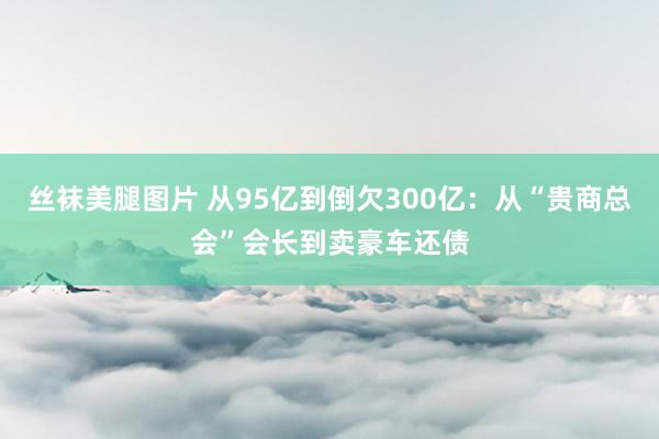 丝袜美腿图片 从95亿到倒欠300亿：从“贵商总会”会长到卖豪车还债