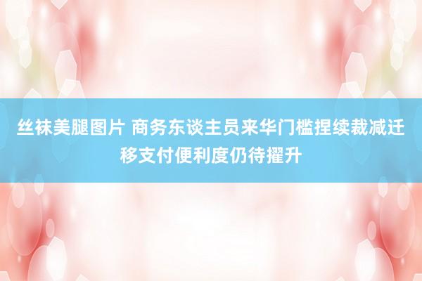 丝袜美腿图片 商务东谈主员来华门槛捏续裁减迁移支付便利度仍待擢升