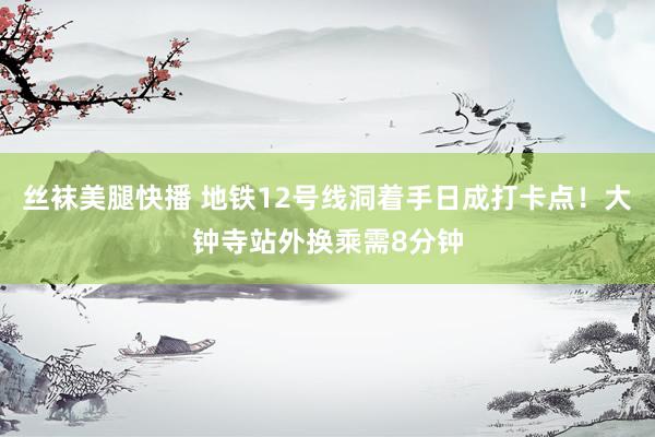 丝袜美腿快播 地铁12号线洞着手日成打卡点！大钟寺站外换乘需8分钟