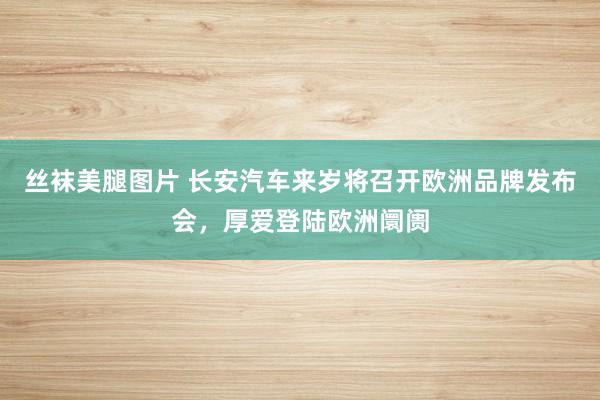 丝袜美腿图片 长安汽车来岁将召开欧洲品牌发布会，厚爱登陆欧洲阛阓
