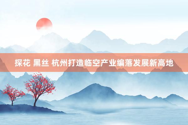 探花 黑丝 杭州打造临空产业编落发展新高地
