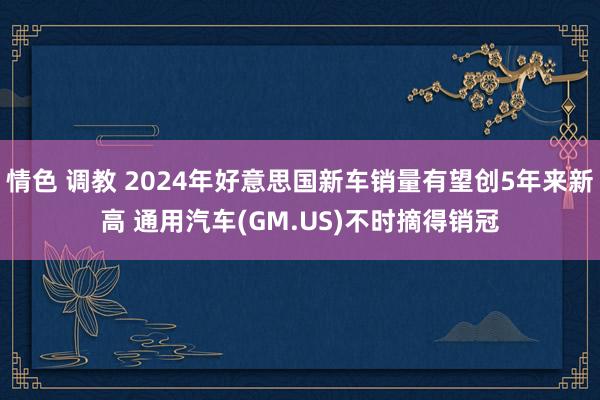 情色 调教 2024年好意思国新车销量有望创5年来新高 通用汽车(GM.US)不时摘得销冠