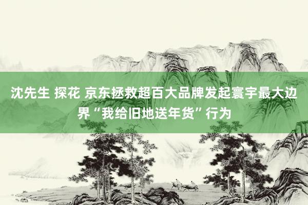沈先生 探花 京东拯救超百大品牌发起寰宇最大边界“我给旧地送年货”行为