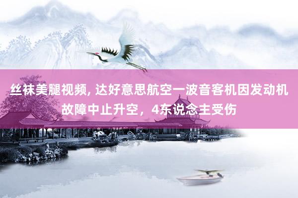 丝袜美腿视频， 达好意思航空一波音客机因发动机故障中止升空，4东说念主受伤