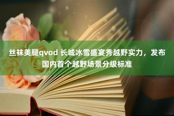 丝袜美腿qvod 长城冰雪盛宴秀越野实力，发布国内首个越野场景分级标准
