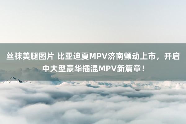丝袜美腿图片 比亚迪夏MPV济南颤动上市，开启中大型豪华插混MPV新篇章！