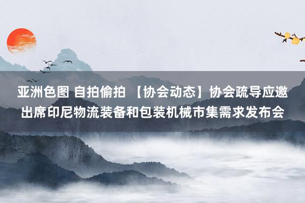 亚洲色图 自拍偷拍 【协会动态】协会疏导应邀出席印尼物流装备和包装机械市集需求发布会