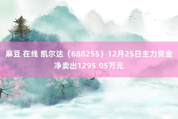 麻豆 在线 凯尔达（688255）12月25日主力资金净卖出1295.05万元