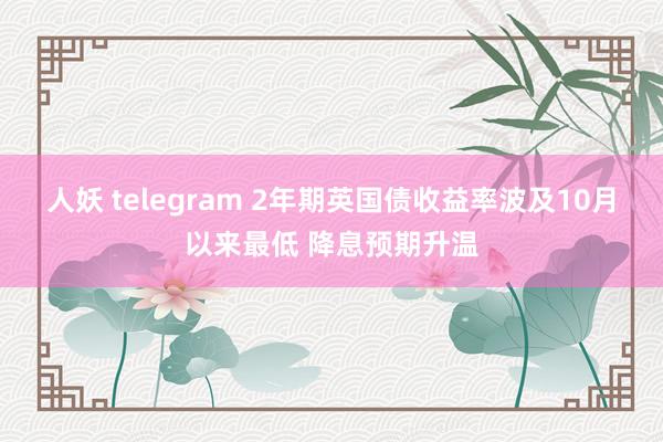 人妖 telegram 2年期英国债收益率波及10月以来最低 降息预期升温