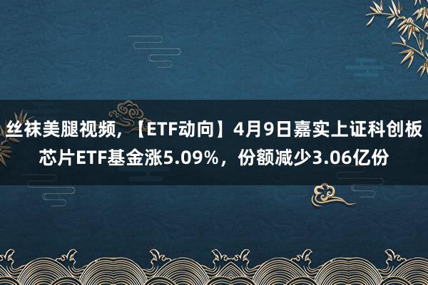 丝袜美腿视频， 【ETF动向】4月9日嘉实上证科创板芯片ETF基金涨5.09%，份额减少3.06亿份